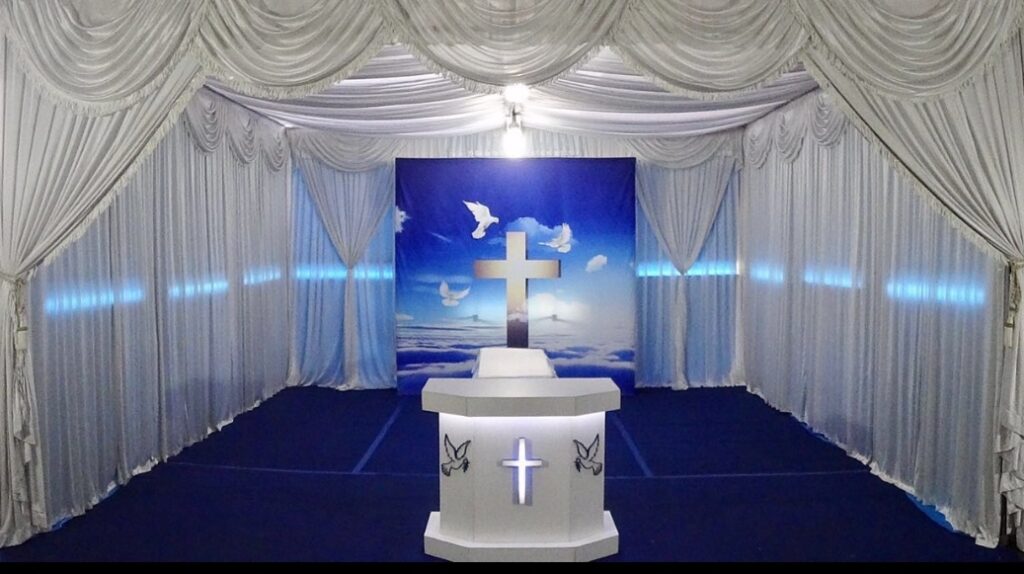 Christian Funeral Setup